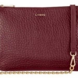 Lodis Emily Style Plum Burgundy Leather Crossbody